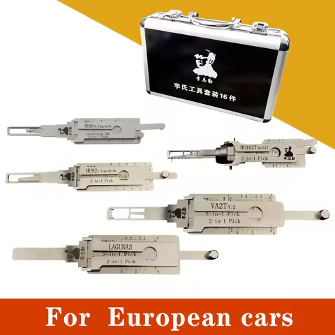 For European Cars LISHI 2-in-1 Pick Decoder HU66 HU162T-9 HU83 VA2T Renault Lagun3 NE72 SIP22 HU92 H