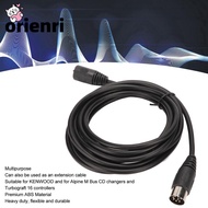 ORIENRI Big DIN Adapter Cable, Plug-and-Play 3 Meters / 9.8ft 8 Pin Male to Female, Stable Transmiss