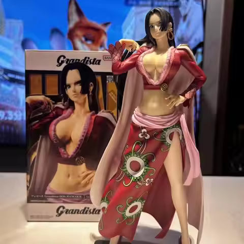 Original Bandai Banpresto One Piece Grandista Boa Hancock Anime Action Figures Model Ornaments Colle
