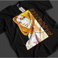 Bleach Anime Shirt Rangiku Matsumoto Tshirt Ichigo Bankai T-Shirt Aizen Zaraki
