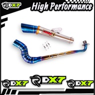 Open Exhaust Daeng sai4 - muffler for Wave125 Xrm125 Rusi100/110 Smash115 Fury125 Ex5 Sym110 Kris110