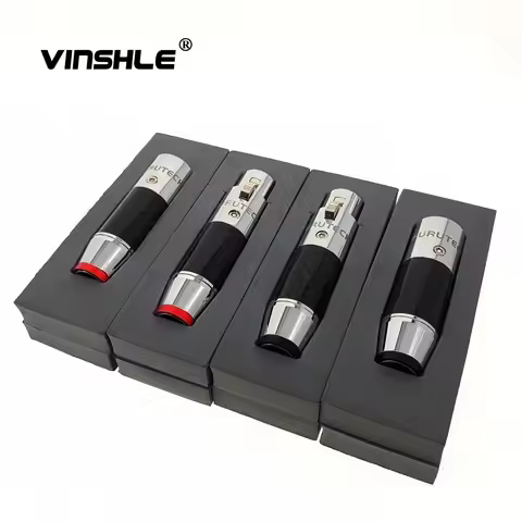 Furutech CF-601M(R) CF-602F(R) Rhodium Plated XLR Carbon Fiber Connector Plug