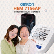 [5 Year Warranty] Omron HEM 7156-AP  Automatic Blood Pressure Monitor - 60 Memory Upper Arm Cuff Monitoring Machine