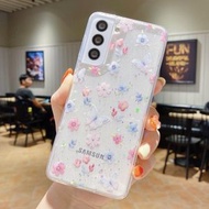 全城熱賣 - 適用於 三星Galaxy A55 清新小碎花滴膠手機保護殼（D06蝶戀花）
