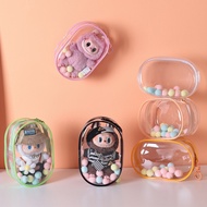 DY60 - Oval Doll Wallet Pouch Doll Keychain bag pvc transparent
