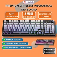 Attack Shark X98 Pro Wireless Gaming Keyboard - Tri-Mode, 4000mAh, RGB LED, LCD Screen Hot-Swap