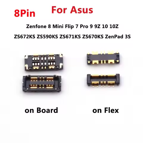 1-10PCS Battery Flex FPC Connector Plug For Asus Zenfone 8 Mini Flip 7 Pro 9 9Z 10 10Z ZS672KS ZS590