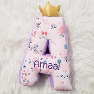 Alphabet Pillow (Customised Kids Gift) - Embroidered with Name