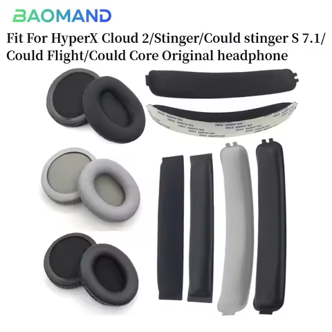 1 set Replacement Earpads Headband for HyperX Cloud 2/Stinger/Could stinger S 7.1/Could Flight/Could