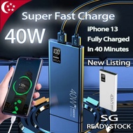 SG Ready Stock 30000mAh For HUAWEI PHONE 40w super fast charge power Bank Portable Mobile charger