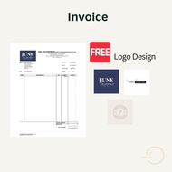INVOICE TEMPLATE  (AUTO CALCULATOR) SALES INVOICE TEMPLATE INVOICE WITH LOGO DESIGN