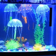 Decoration Fish Tank Underwater Artificial Swim Jellyfish  Aquarium  Live Plant Luminous Ornament Aquatic Landscape