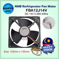 Hitachi FBA12J14V DC14V 0.28A 4 Wire Refrigerator DC Fan Motor