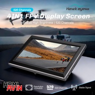Hawkeye Captain 4IN1 FPV Monitor 10.2in 520CH 1000LUX Display 1.2G/3.3G/4.9-5.8-6-7-8GHz Tracking Lo