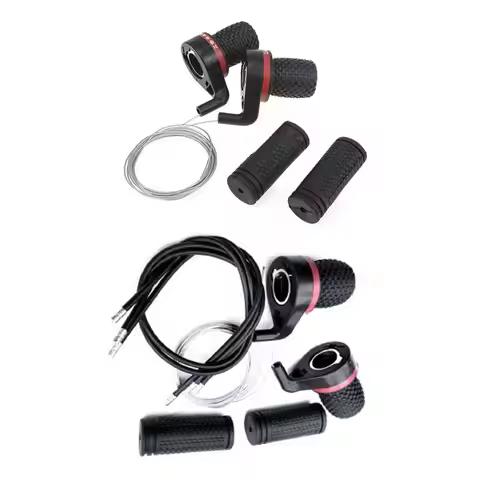 7PCS Bicycle Shift Handlebar 3x7 Bicycle Twist Gear Shifter Grips Bicycle Transmission Variable Spee