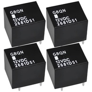 Relay G8QN R303 F8VF-BA (Set of 4), 12VDC 5Pins Automotive Fuel Pump Gauge Relay Compatible for Expe