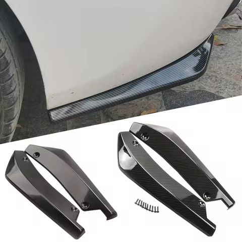 Universal Rear Bumper Protector Diffuser Spoiler Splitter For Audi Q5 Q7 BMW F31 X5 E70 Passat B7 Ma