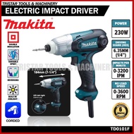 MAKITA (TD0101F) 230W CORDED ELECTRIC IMPACT DRILL DRIVER 0-3600RPM (1/4" HEX SHANK) HANDHELD COMPAC