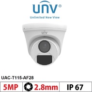 Uniview  UNV UAC-T115-AF28 5MP Turret Analog Camera - Uniview 5MP Turret Camera 2.8mm