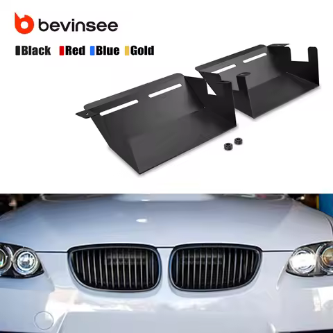 BEVINSEE Aluminum Air Intake Scoops for BMW E90 E92 E93 323i 325i 328i 330i 335i 335d 2007-2012, Car