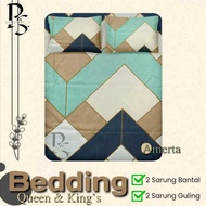 AESTHETIC AMERTA MOTIF BED SHEET SINGLE QUEEN & KING'S SIZE 80x200/90x200/100x200/120x200/160x200/18