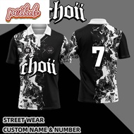 PL2 Choii Design Retro Collar Jersey Murah Lelaki Kanak2 Sublimation Baju Berkolar Jersi Viral Street Wear Unisex Casual Kolar T Shirt Lengan Pendek Plus Size