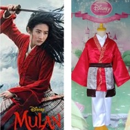 MERAH Mulan Red/Hua Mulan Movie Costume New 2020 red for Girl and Adult