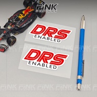 F1 Formula drs Start Reflective Stickers Computer Stickers
