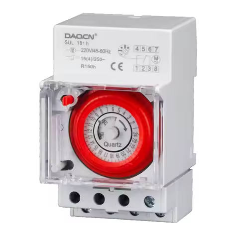 Best timer switch SUL181H mechanical timer CE approval 24 hours built-in battery 48 times off /on ti