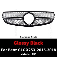 Diamond GT Style Front Inlet Mesh Grille Racing Bumper Grill For Mercedes X253 Benz GLC 200 220 250 