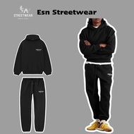 [Authentic] Hoodie Set & Pants Essentials Fear Of God Jersey Jet Black SS25 Authentic