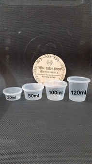 Lốc 50c hộp nhựa tròn làm caramen sữa chua flan