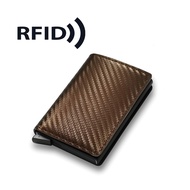 RFID Anti Theft Carbon Fiber Card Holder Smart Card Holder Card Wallet Anti Rfid Blocking Card Holde
