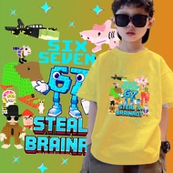 Six Seven 67 Italian Brainrot Character Kids T-Shirt Children's Tops