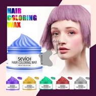 Sevich hair color wax 120g Temporary Hair Color Wax Men DIY Hairstyle Mud Molding Paste Dye Cream Ge
