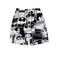 Cartoon Crayon Shin-chan Men's Trendy Brand Five-point Shorts Summer Couple Beach Shorts Cute Cartoo