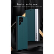 For Samsung S22 Ultra S21 Ultra Stand Leather Case Protector Suitable for S22 S21 Plus Phone Case
