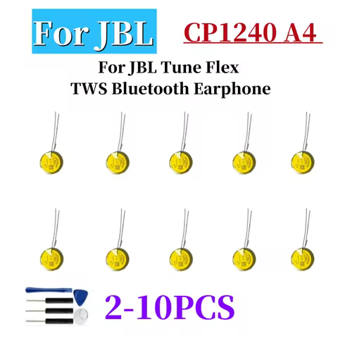 2-10PCS New CP1240 A4 1240 3.7V 54mAh Earbuds Battery for JBl Tune Flex TWS Wireless Bluetooth Earph