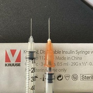 Gu's Syringe Insulin Syringe 0.5ml Micro 0.3ml Syringe Dog Cat Pet Disposable Experiment 8.20