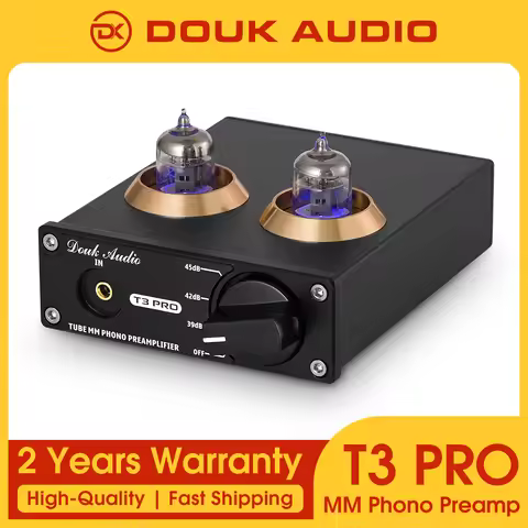 Douk audio Mini HiFi MM Phono Stage Turntable Preamp Stereo Audio Vacuum Tube Preamplifier
