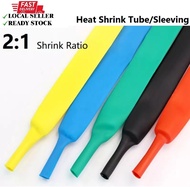 1meter Heat Shrink Tube/Sleeving (RED/BLUE/YELLOW) - 1mm to 20mm