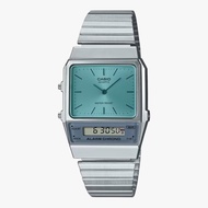 Casio Vintage Unisex Watch AQ-800 Series AW-800ECGG Analog-Digital Stainless Steel Band