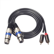 สายสัญญาณ XLR 3 Pin ตัวเมีย To RCA ตัวผู้ (New)