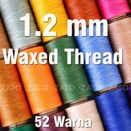 1,2 MM Waxed Leather Thread | benang jahit kerajinan kulit alat kulit