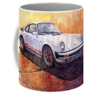 MERAH Porsche 911 Carrera White Red Legend Porsche 911 Carrera Coffee Mug