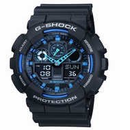Casio GShock สายเรซิ่นผู้ชายนาฬิกา GA100-1A2 (แฟชั่นนาฬิกาสปอร์ต)