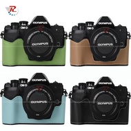 LARRY Classic Leather Camera Half Case Cover Bag For Olympus EM10 Mark IV EM10IV EM10III EM10II EM10