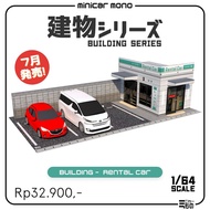 Diorama Papercraft Building - Rental Car-