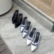 REINEE Regina Bow Heels | Mules | Women's High Heels | Women's Party Shoes | 5cm Women's Heels | 7cm