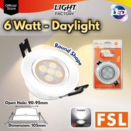 FSL Recessed LED Eyeball 4W | 6W Spotlight LED SMD Recessed Light LED Eyeball Downlight Daylight/War
